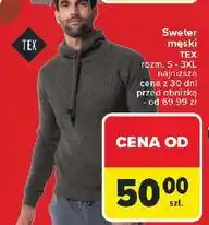 Carrefour Sweter męski s-3xl Tex oferta