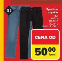 Carrefour Spodnie męskie s-3xl Tex oferta