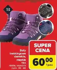 Carrefour Buty trekkingowe wysokie męskie Tex oferta