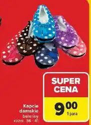 Carrefour Kapcie baleriny roz. 36-41 oferta