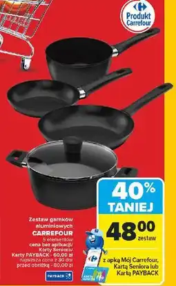 Carrefour Zestaw garnków i patelni Carrefour oferta