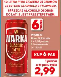 Kaufland Piwo Warka oferta