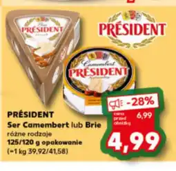 Kaufland Camembert President oferta