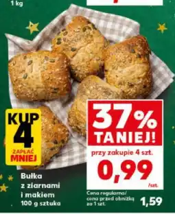 Kaufland Bułka z ziarnami i makiem oferta