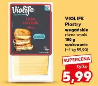 Kaufland Plastry wegańskie Violife oferta