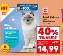Kaufland Żwirek dla kotów oferta