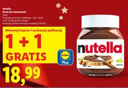 Lidl Krem do smarowania Nutella oferta