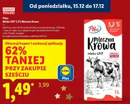 Lidl Mleko Pilos UHT 3,2% Mleczna Krowa oferta