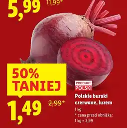 Lidl Buraki czerwone, luzem Lidl oferta
