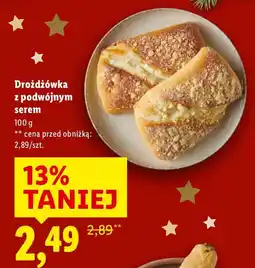 Lidl Drożdżówka z podwójnym serem Lidl oferta
