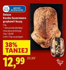 Lidl Deluxe Kaczka faszerowana grzybami i kaszą oferta