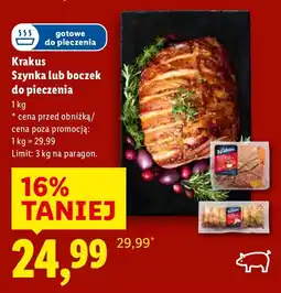 Lidl Krakus Szynka lub boczek do pieczenia oferta