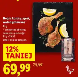 Lidl Nogi z kością z gęsi, wolno gotowane Lidl oferta