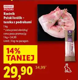 Lidl Rzeźnik Polski królik - tuszka z podrobami oferta
