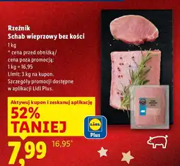 Lidl Rzeźnik Schab wieprzowy bez kości oferta