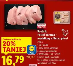 Lidl Rzeźnik Polski kurczak - medaliony z fileta z piersi oferta