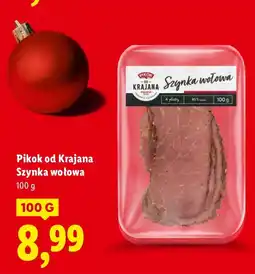Lidl Szynka wołowa Pikok od Krajana oferta