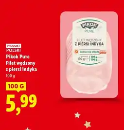 Lidl Filet wędzony z piersi indyka Pikok Pure oferta