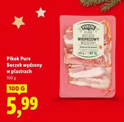 Lidl Boczek wędzony w plastrach Pikok Pure oferta
