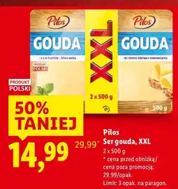 Lidl Ser gouda XXL Pilos oferta