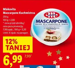 Lidl Mascarpone Kuchmistrza Mlekovita oferta