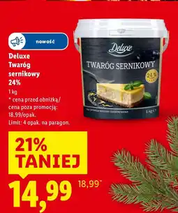 Lidl Twaróg sernikowy 24% Deluxe oferta