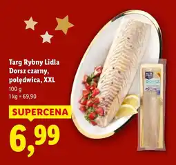 Lidl Dorsz czarny połędwica XXL Targ Rybny Lidla oferta