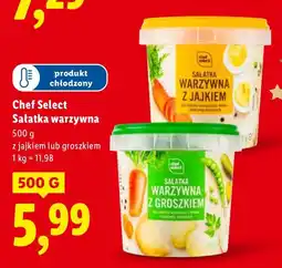 Lidl Sałatka warzywna z jajkiem lub groszkiem Chef Select oferta