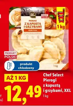 Lidl Pierogi z kapustą i grzybami XXL Chef Select oferta