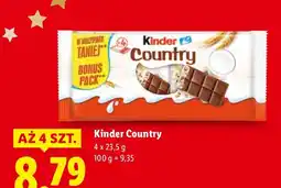 Lidl Czekolada Kinder Country oferta