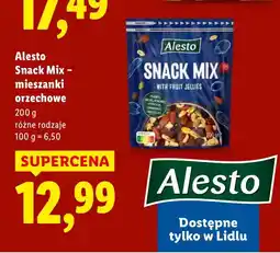 Lidl Orzechy Alesto Snack Mix - mieszanki orzechowe różne rodzaje oferta
