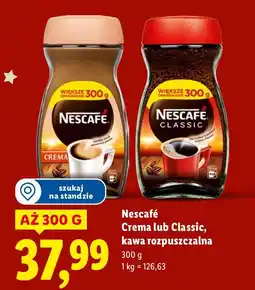 Lidl Kawa Nescafé Crema lub Classic rozpuszczalna oferta