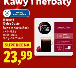 Lidl Kawa Nescafé Dolce Gusto w kapsułkach różne rodzaje oferta