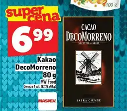Topaz Kakao DecoMorreno 80g MW Food oferta