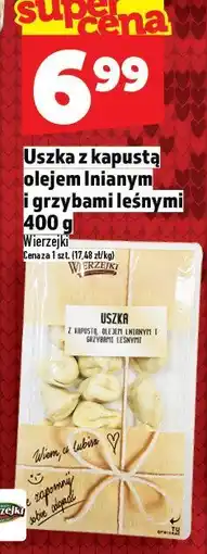Topaz Uszka z kapustą olejem lnianym i grzybami leśnymi Wierzejki 400 g oferta