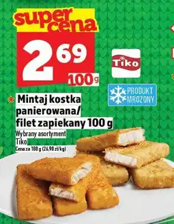 Topaz Mintaj kostka panierowana/filet zapiekany 100g Tiko oferta
