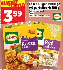 Topaz Kasza bulgur Cenos 3x100 g / ryż parboiled 4x100 g oferta
