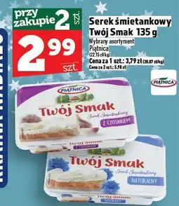 Topaz Serek śmietankowy Twój smak 135 g Piątnica oferta