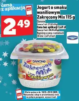 Topaz Jogurt o smaku waniliowym Zakręcany Mix 115 g Danone oferta