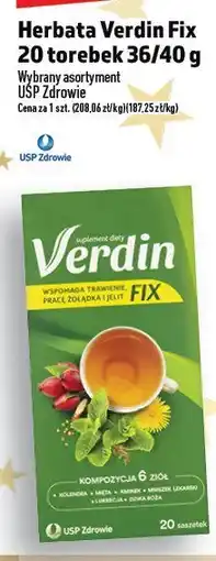 Topaz Herbata Verdin Fix 20 torebek 36/40 g oferta