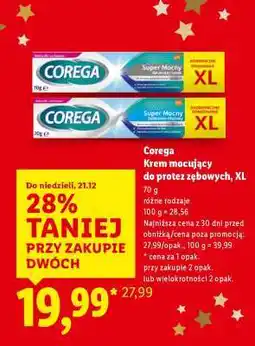 Lidl COREGA Krem mocujący do protez zębowych, XL oferta
