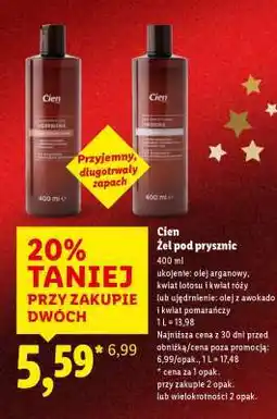 Lidl CIEN Żel pod prysznic oferta