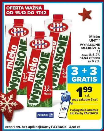 Carrefour Express Mleko UHT wypasione MLEKOVITA 3,2% oferta