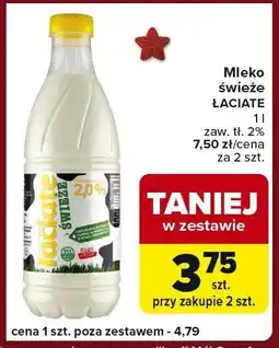 Carrefour Express Mleko świeże ŁACIATE oferta