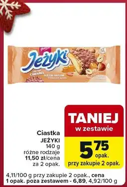 Carrefour Express Ciastka JEŻYKI różne rodzaje oferta