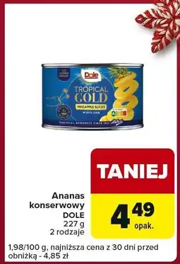 Carrefour Express Ananas konserwowy DOLE oferta