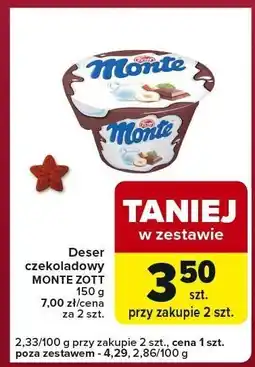 Carrefour Express Deser czekoladowy MONTE z orzechami 150 g oferta