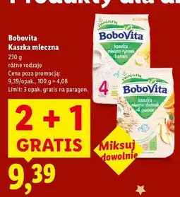 Lidl Kaszka mleczna Bobovita oferta