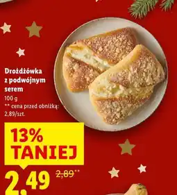 Lidl Drożdżówka z podwójnym serem oferta