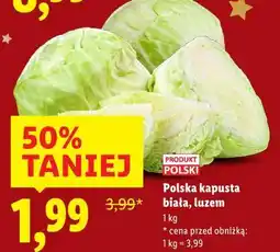 Lidl Polska kapusta biała, luzem oferta